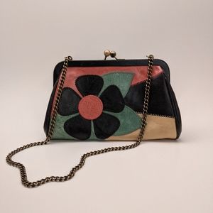 *SOLD* Isabella Fiore Multicolor Leather Clutch